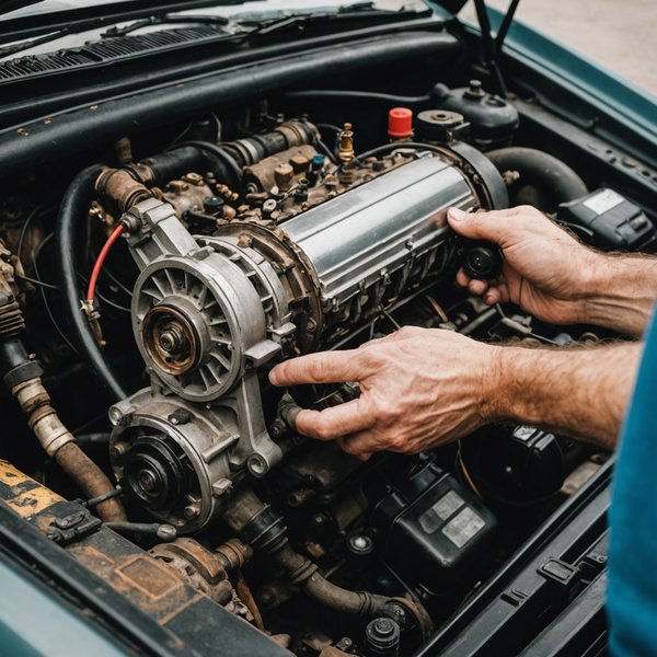 Quelles sont les étapes pour remplacer un démarreur dans une voiture ancienne?